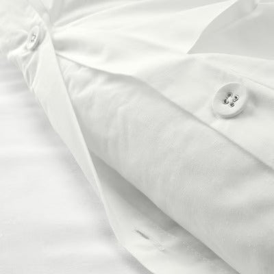 IKEA TRUBBTAG Duvet cover and pillowcase, white, 150x200/50x80 cm (59x79/20x31 ") | IKEA Bed linen | Eachdaykart