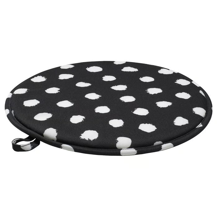 IKEA ANGSFRÄKEN Chair pad, black, 36 cm (14 ")