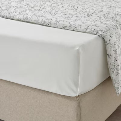 IKEA ULLVIDE Sheet, white, 150x260 cm (59x102 ") | IKEA Bed linen | Eachdaykart