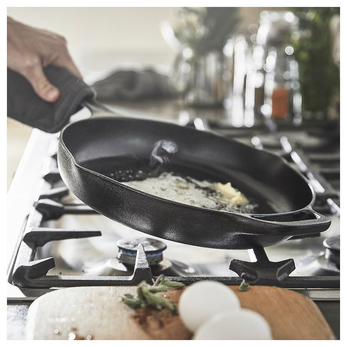 IKEA VARDAGEN Frying Pan, Cast Iron, 28 cm (11")