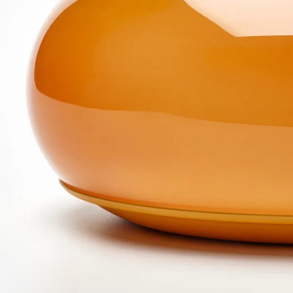 IKEA VARMBLIXT LED table/wall lamp, orange glass/round | IKEA Table Lamps | Eachdaykart