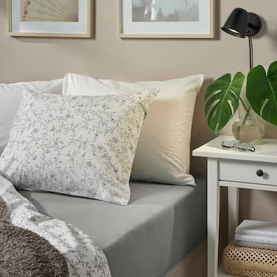 IKEA VARVIAL Spannbettlaken, hellgrau, 80x200 cm (31x79 ") | IKEA Bettwäsche | Eachdaykart