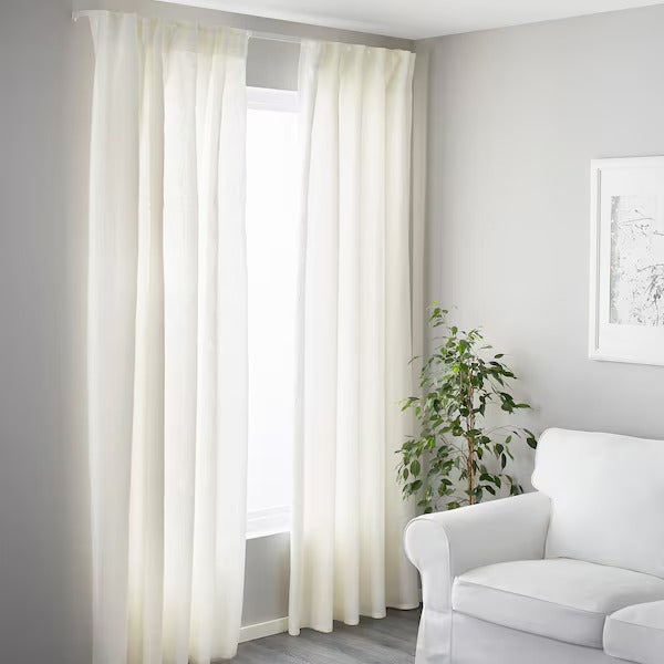 IKEA Vidga single track rail included ceiling fittings white