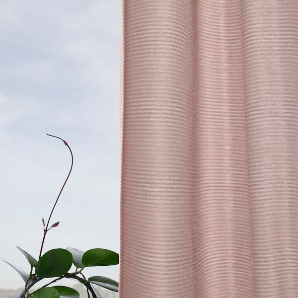 IKEA Vilborg room darkening curtains pink