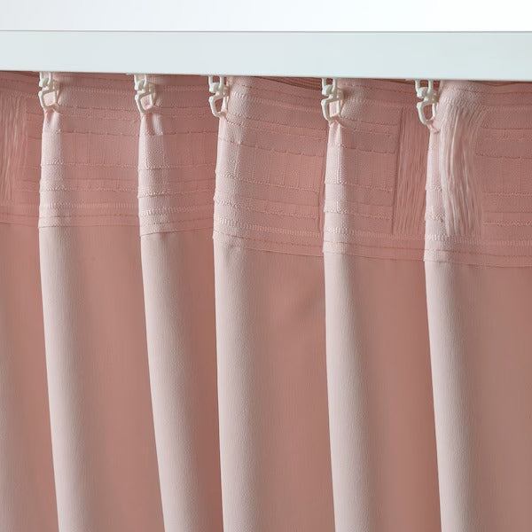 IKEA Vilborg room darkening curtains pink