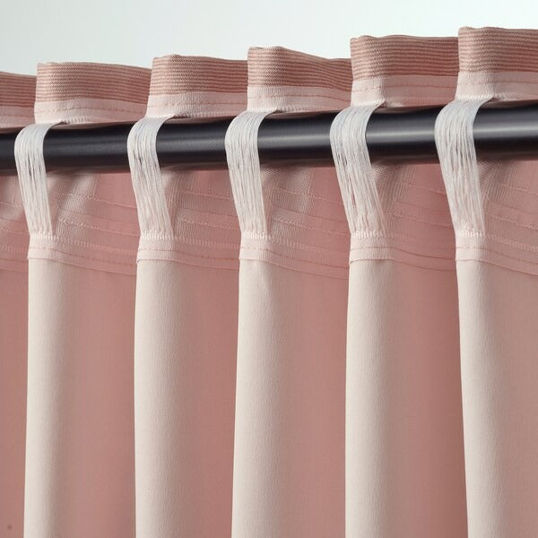 IKEA Vilborg room darkening curtains pink