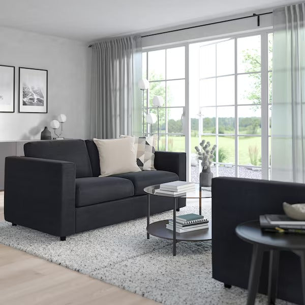 IKEA Vimle 2-Sitzer-Sofa Saxemara schwarzblau