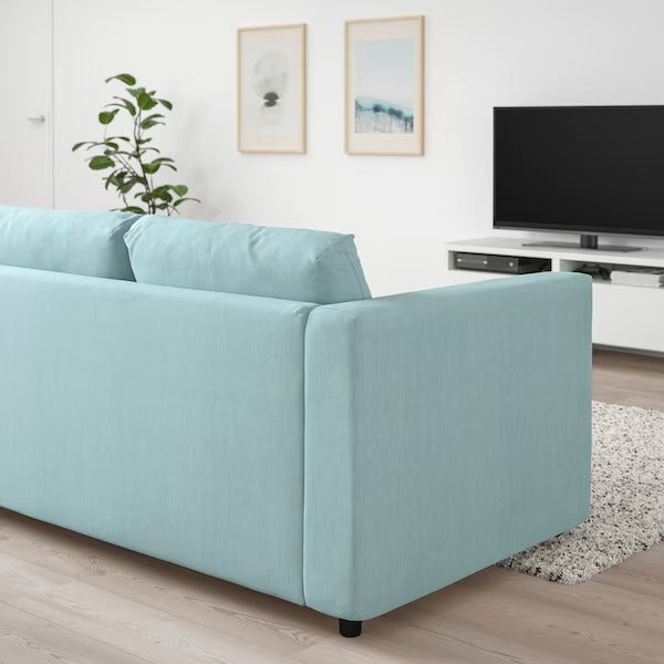 IKEA Vimle 3 seat sofa saxemara light blue