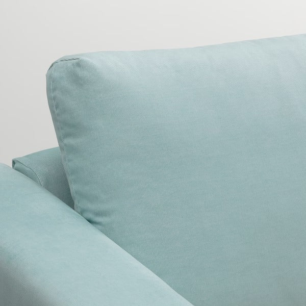 IKEA Vimle 4-Sitzer-Sofa mit Chaiselongue Saxemara hellblau