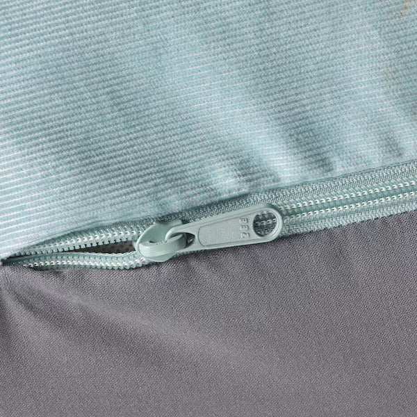 IKEA Vimle cover for footstool with storage Saxemara light blue