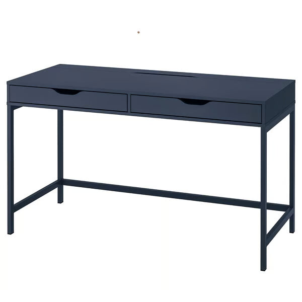 IKEA ALEX Desk, black-brown, 132x58 cm (52x22 7/8 ")