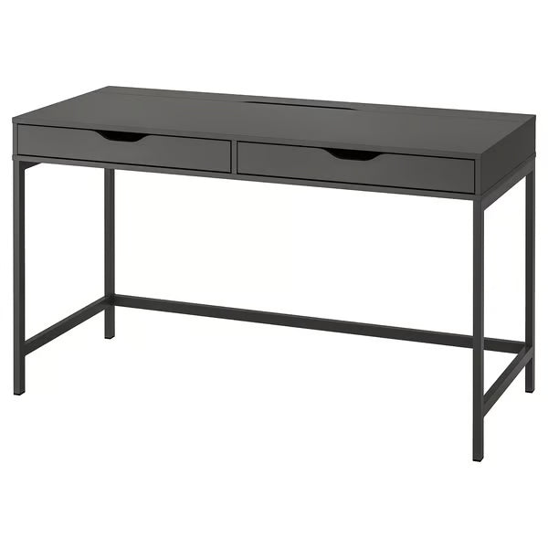 IKEA ALEX Desk, black-brown, 132x58 cm (52x22 7/8 ")