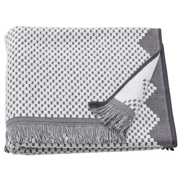 IKEA FJÄLLSTARR Bath towel, dark grey, 70x140 cm (28x55 ")