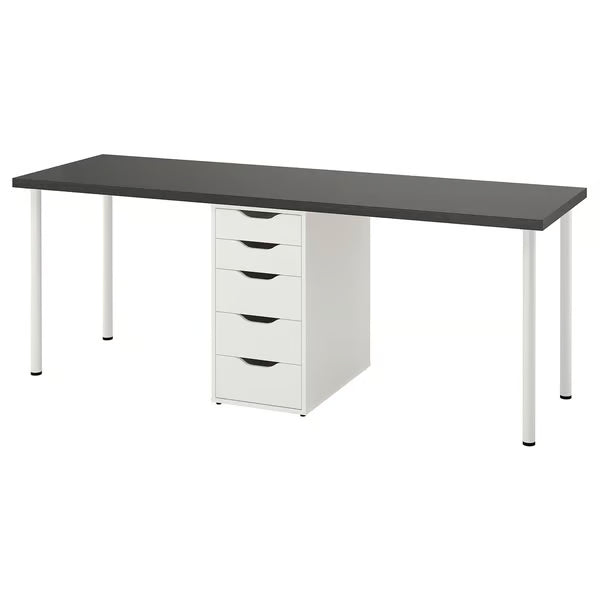IKEA LAGKAPTEN / ALEX Desk, white, 200x60 cm (78 3/4x23 5/8 ")
