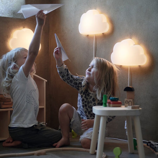 IKEA UPPLYST LED wall lamp, cloud white | IKEA Children's lighting | Eachdaykart