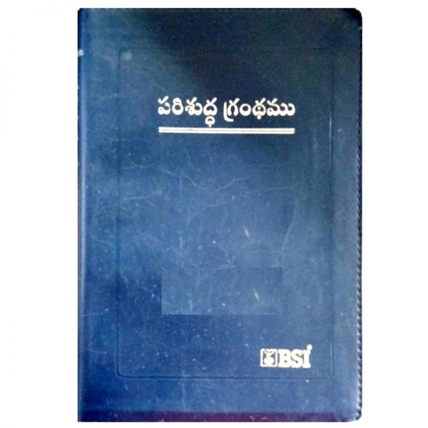Telugu Bible – OV – (N.F O3) Deluxe with Zip – Plastic comb – BSI Version - Telugu Bibles