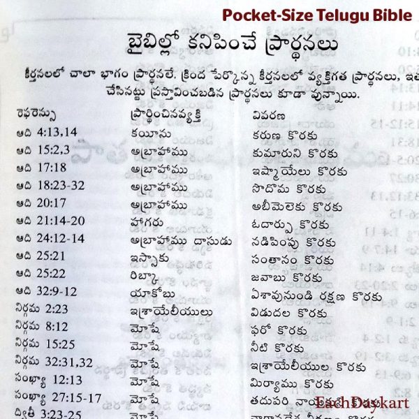 Pocket Size Telugu Bible with Zip – Leather bound – (OV) – By Bible Society of India – Telugu Bibles