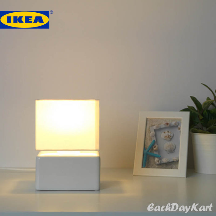 IKEA VISSLEBO Table lamp, ceramic white - IKEA - IKEA Table Lamps - Eachdaykart USA