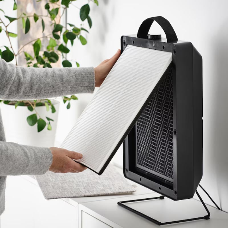 IKEA FoRNUFTIG Air purifier, black | 31x45cm