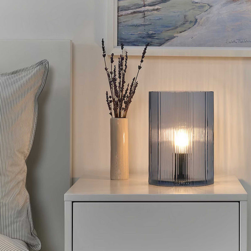 IKEA MIKROKLIN Table lamp, glass blue | IKEA | Eachdaykart usa