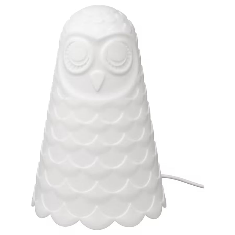 IKEA SOLBO Table lamp, white/owl, 23 cm (9 ") | IKEA Children's lighting | Eachdaykart