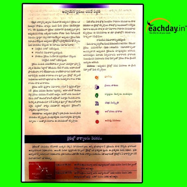 Telugu Study Bible by BSI - Telugu Study Bibles - Telugu christian books