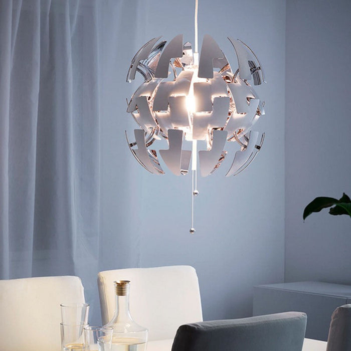 IKEA PS 2014 Pendant lamp, white/silver-colour | Eachdaykart