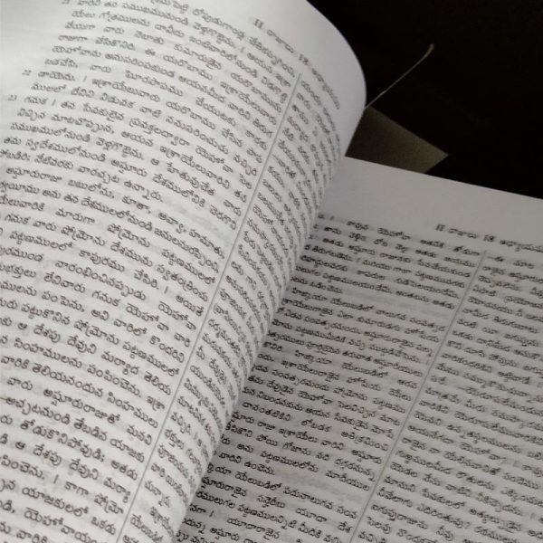 Telugu Bible – OV – (N.F O3) Deluxe without Zip – Plastic comb – BSI Version - Telugu Bibles