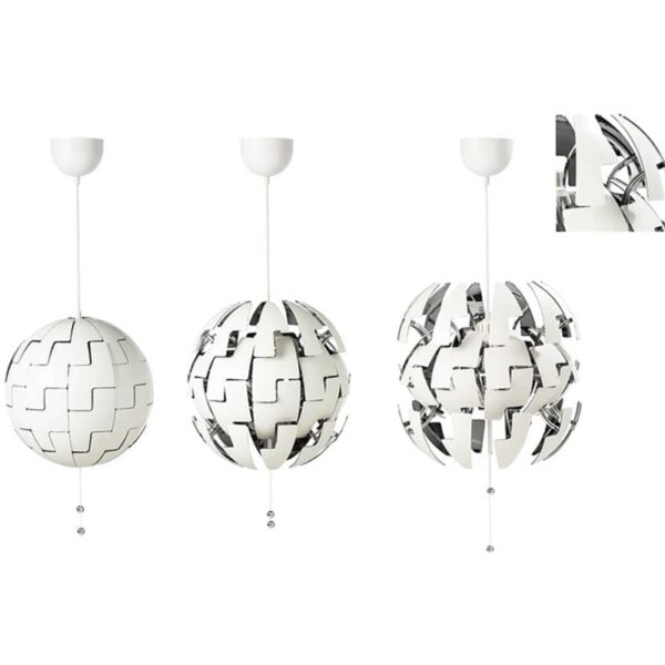 IKEA PS 2014 Pendant lamp, white/silver-colour | Eachdaykart