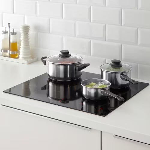 IKEA ANNONS 5-piece cookware set, glass/stainless steel | IKEA Pots & sauce pans | Eachdaykart