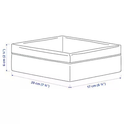 IKEA  BAXNA Organiser, grey/white | IKEA Bathroom boxes & baskets | IKEA Storage boxes & baskets