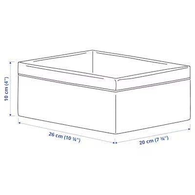 IKEA BAXNA Organiser, grey/white | IKEA Bathroom boxes & baskets | IKEA Storage boxes & baskets | IKEA Small storage & organisers | Eachdaykart