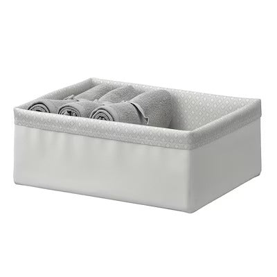 IKEA BAXNA Organiser, grey/white | IKEA Bathroom boxes & baskets | IKEA Storage boxes & baskets | IKEA Small storage & organisers | Eachdaykart