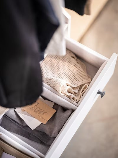 IKEA BAXNA Organiser, grey/white | IKEA Bathroom boxes & baskets | IKEA Storage boxes & baskets | IKEA Small storage & organisers | Eachdaykart