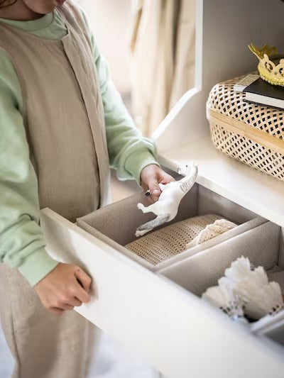 IKEA BAXNA Organiser, grey/white | IKEA Bathroom boxes & baskets | IKEA Storage boxes & baskets | IKEA Small storage & organisers | Eachdaykart