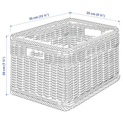 IKEA BEKNA Basket, plastic rattan | IKEA Baskets | IKEA Storage boxes & baskets | IKEA Small storage & organisers | Eachdaykart