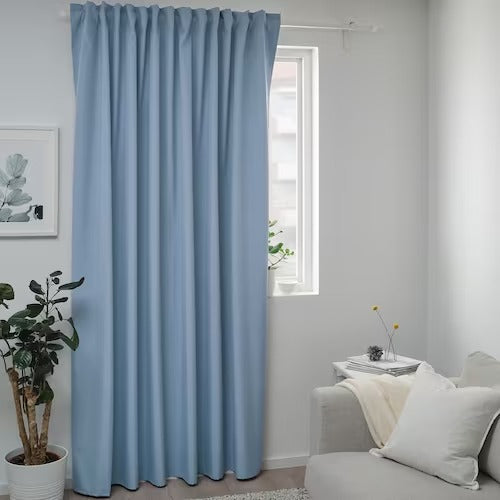 IKEA BENGTA Block-out curtain, 1 length, blue | IKEA Block-out curtains | IKEA Curtains | Eachdaykart