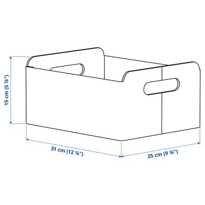IKEA BESTA Box, grey | IKEA Paper & media boxes | IKEA Storage boxes & baskets | IKEA Small storage & organisers | Eachdaykart