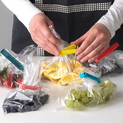 IKEA BEVARA Sealing clip, set of 30, mixed colours/mixed sizes | Food containers | Storage & organisation | Eachdaykart