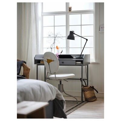 IKEA BLECKBERGET Swivel chair, Idekulla dark grey | IKEA Desk chairs for home | IKEA Desk chairs | Eachdaykart