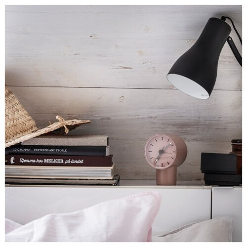 IKEA BONDTOLVAN Alarm clock, analog/pale pink | IKEA Alarm clocks | Eachdaykart