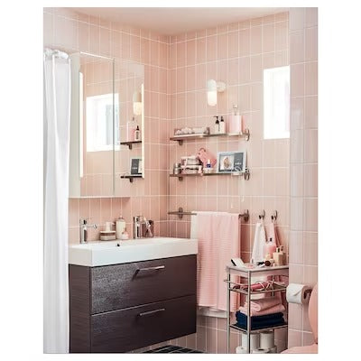 IKEA BROGRUND Box, set of 3, transparent grey/white | IKEA Bathroom boxes & baskets | IKEA Storage boxes & baskets | IKEA Small storage & organisers | Eachdaykart