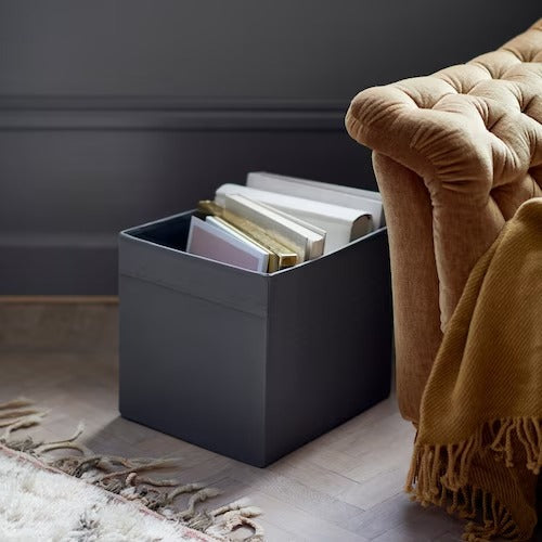 IKEA DRONA Box, black | IKEA Paper & media boxes | IKEA Storage boxes & baskets | IKEA Small storage & organisers | Eachdaykart