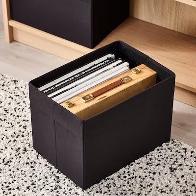 IKEA DRONA Box, black | IKEA Paper & media boxes | IKEA Storage boxes & baskets | IKEA Small storage & organisers | Eachdaykart