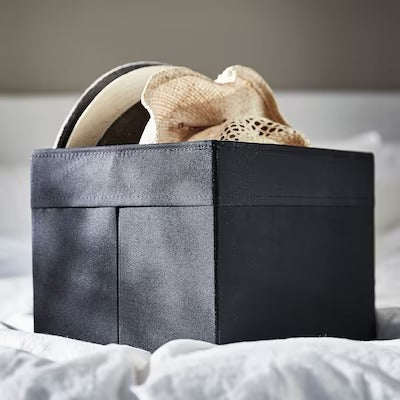 IKEA DRONA Box, black | IKEA Paper & media boxes | IKEA Storage boxes & baskets | IKEA Small storage & organisers | Eachdaykart