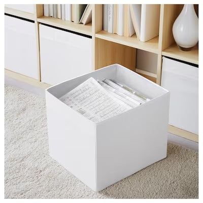 IKEA DRONA Box, white | IKEA Paper & media boxes | IKEA Storage boxes & baskets | IKEA Small storage & organisers | Eachdaykart