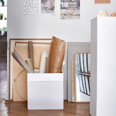 IKEA DRONA Box, white | IKEA Paper & media boxes | IKEA Storage boxes & baskets | IKEA Small storage & organisers | Eachdaykart