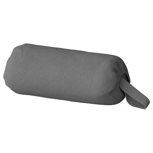 IKEA DVARGTULPAN Travel pillow, dark grey/melange ergonomic | Travel accessories | IKEA Bags | Eachdaykart