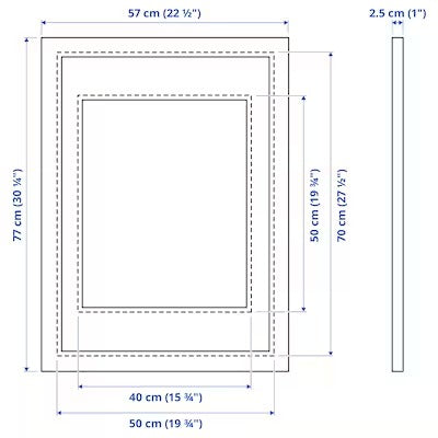 IKEA EDSBRUK Frame, black stained | IKEA Picture & photo frames | IKEA Frames & pictures | Eachdaykart