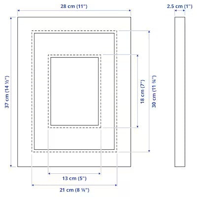 IKEA EDSBRUK Frame, white | IKEA Picture & photo frames | IKEA Frames & pictures | Eachdaykart